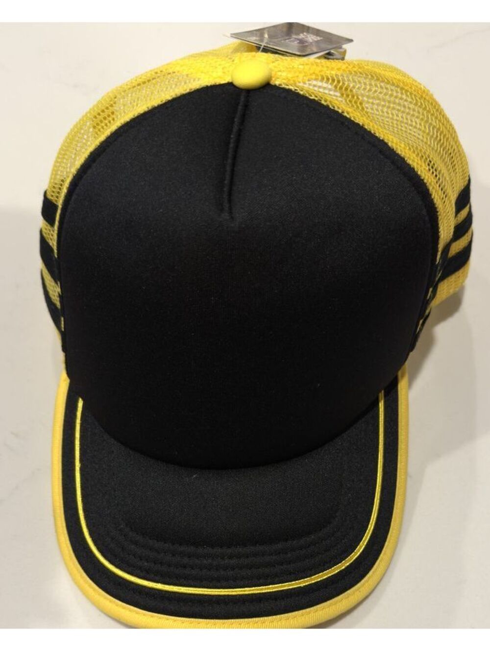 Stranger Things Black & Yellow Trucker Snapback Hat Cap Mesh Adjustable Unisex